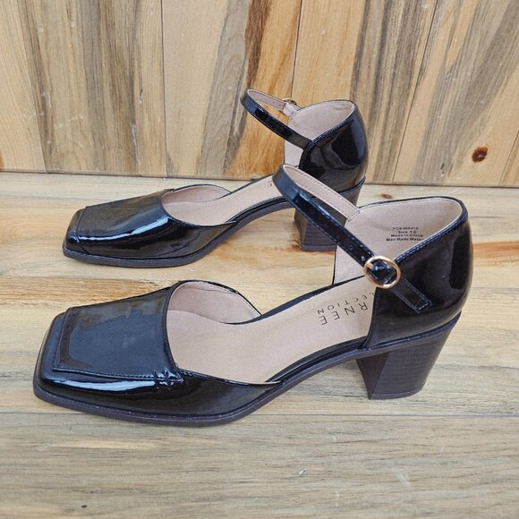 Journee Collection Black Block Heels - Picture 3 of 7